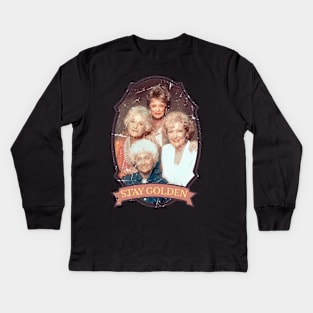 golden girls vintage photo Kids Long Sleeve T-Shirt